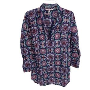 Victoria’s Secret Women Sleep Shirt Sz Small Long Sleeves Cotton Pullover Cotton